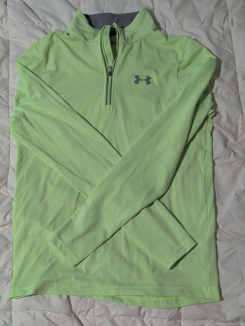 Under Armour Men’s Lime Green Quarter-Zip Performance Jacket
